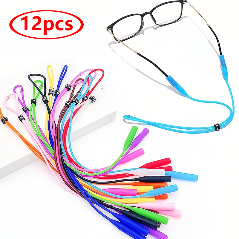 12pcs/24pcs Sports Eyewear Ret - Sunglass Retainer Cord 评论和价格
