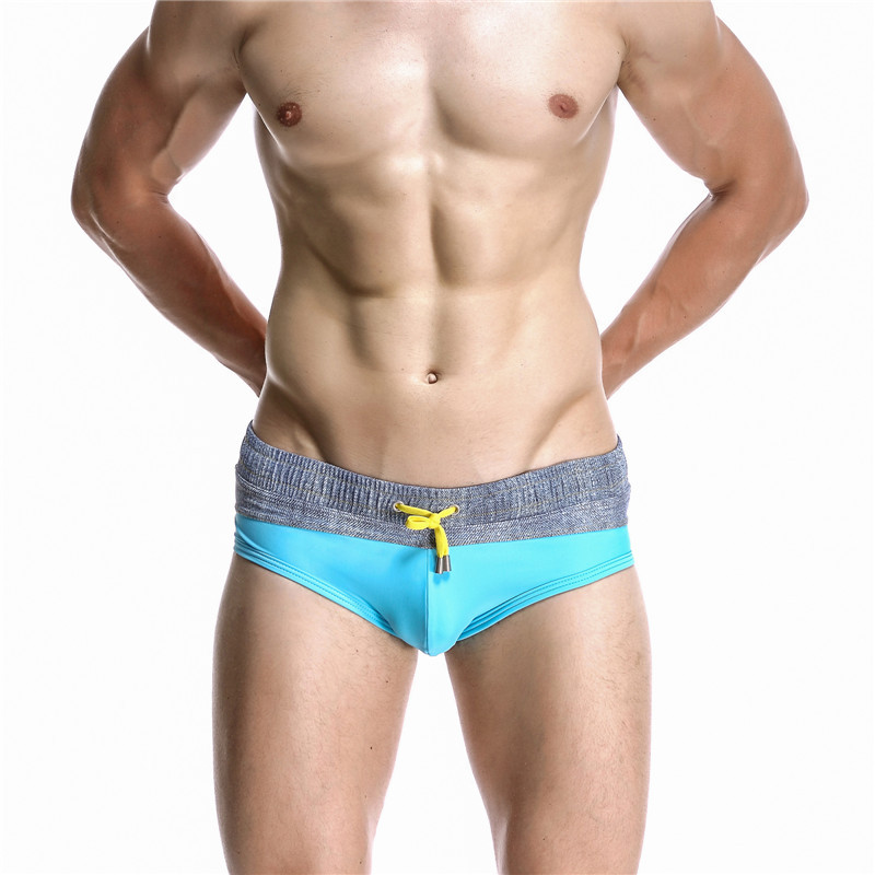 Mens Color Blocking Swimming B - Swim Trunk Quick Dry 评论和价格