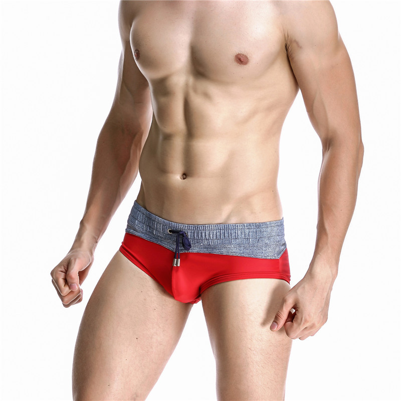 Mens Color Blocking Swimming B - Swim Trunk Quick Dry 评论和价格