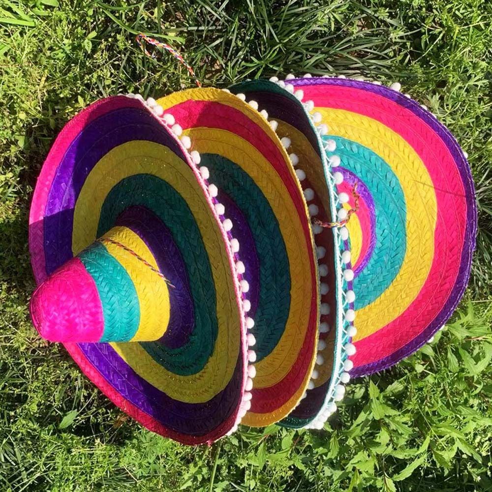 Wide Brim Mexican Party Hat Na - Bucket Hat Straw 评论和价格