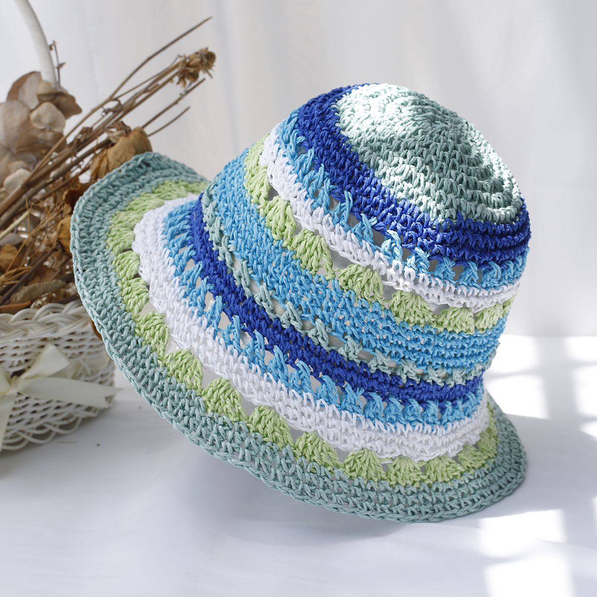 Women's hats New fashion Style - Bucket Hat Straw 评论和价格