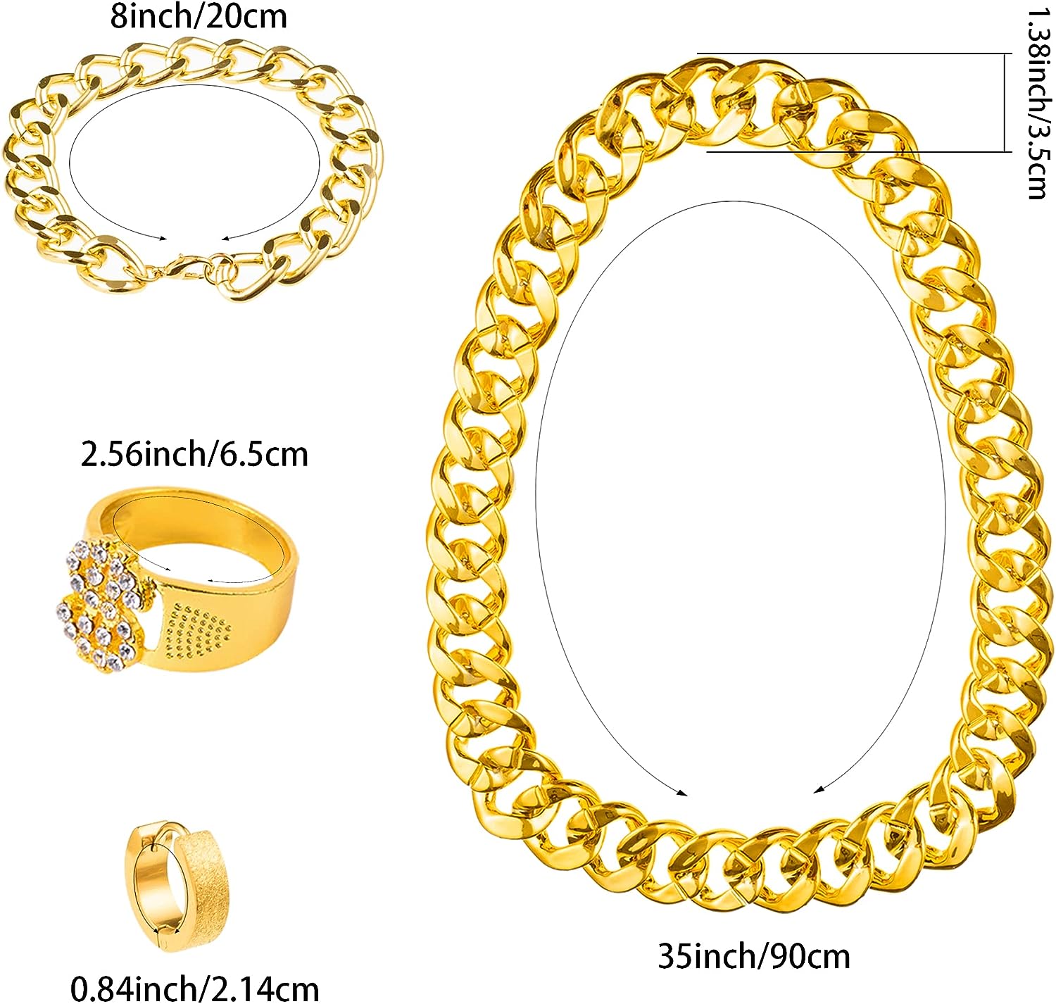 PESENAR 80s 90sHip Hop Costume - Sunglass Retainer Cord 评论和价格